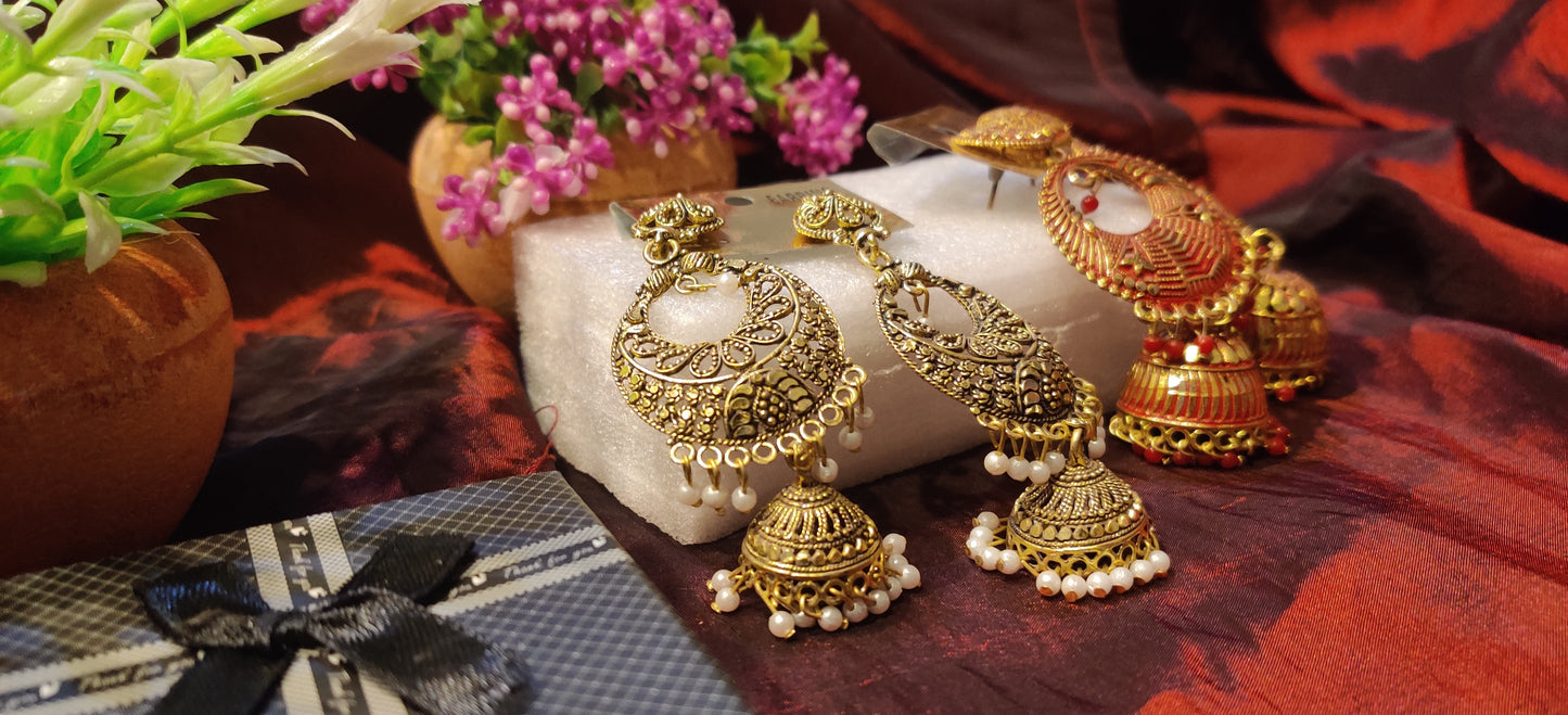 Traditional indian design jumka