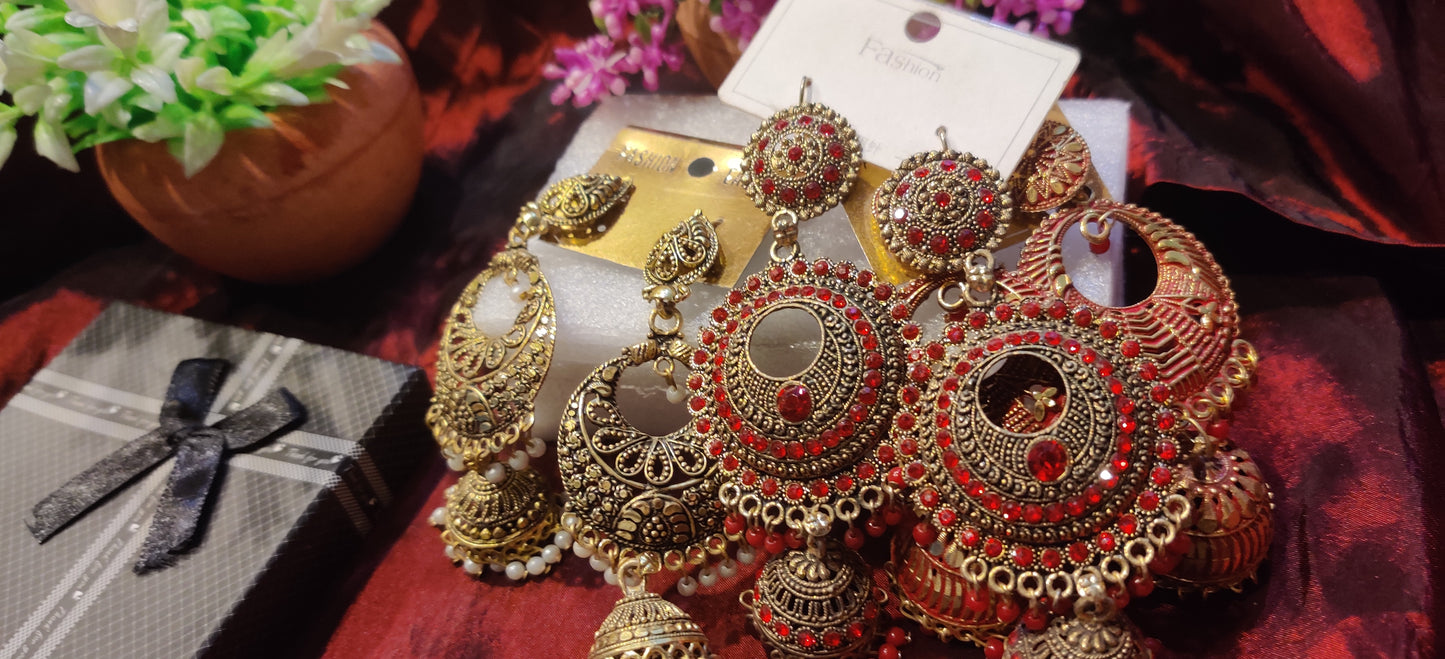 Traditional indian design jumka